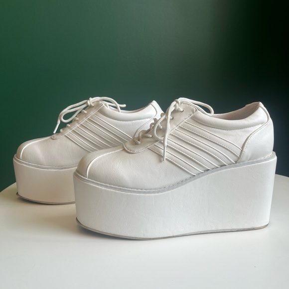 White Platform Sneakers HaraJuku:CS T&P - Picture 4 of 11